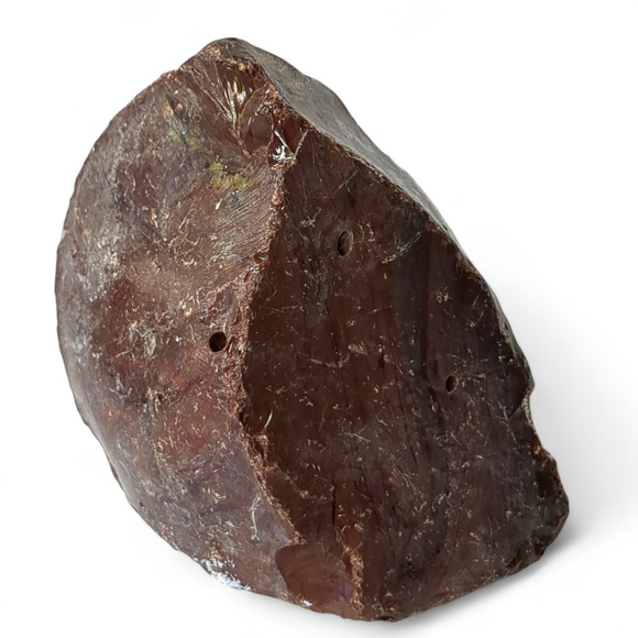 Chocolate Opaque Art Glass Cullet Slag Glass #4XL83 - Picture 4 of 6